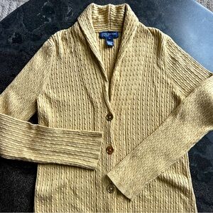 Jones New York Signature Gold Cardigan - Size L/XL